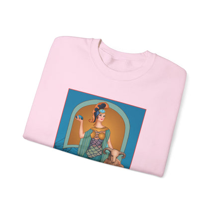 March & Aquamarine (Gem Series) by Sofia Chiostri Unisex Heavy Blend™ Crewneck Sweatshirt