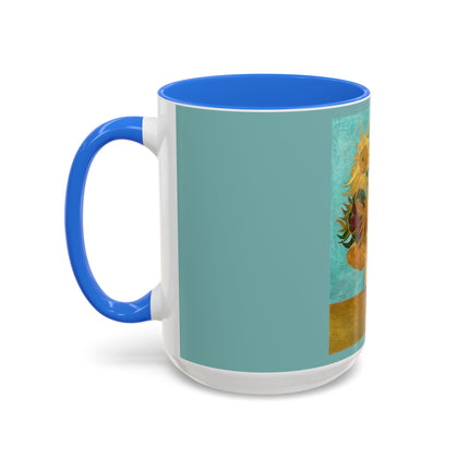 Vase with Twelve Sunflowers by Vincent van Gogh Colorful Mugs (11oz, 15oz)