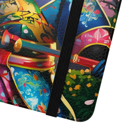 🦊⚔️ Cyberpunk Panda Samurai Flip Case – Futuristic Honor & Kitsune Spirit