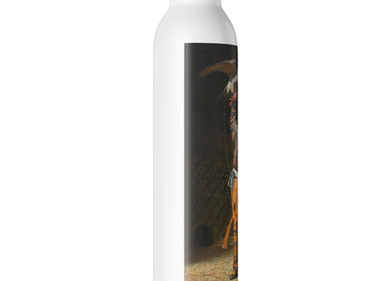 A Rich Kirghiz Huntsman with a Falcon by Vasily Vereshchagin Slim Water Bottle