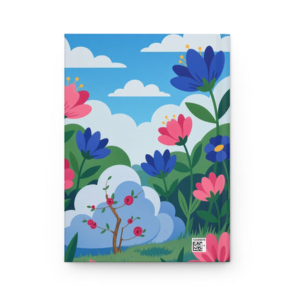 🌸☁️ The Lady Among The Clouds Hardcover Journal – Art Deco Fashion Illustration