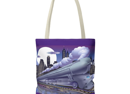 The Art Deco Bullet Train Tote Bag (AOP)