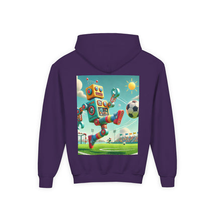 Kickoff Bot! Youth Hooded Sweatshirt – Game Day Energy & Action-Packed Fun