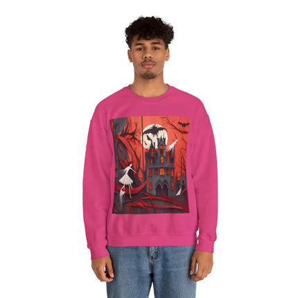 Halloween Night Scene Unisex Heavy Blend™ Crewneck Sweatshirt