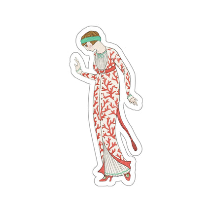 Parisian Costume by George Barbier Kiss-Cut Stickers (4 Sizes)