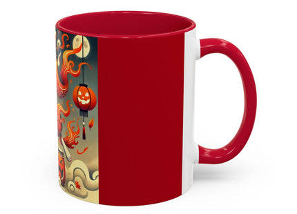 Jack-O’-Lantern Drums & The Kabuki Rabbit Colorful Mugs (11oz, 15oz)