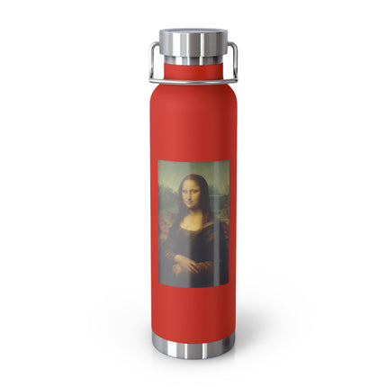 Mona Lisa by Leonardo da Vinci Copper Vacuum Insulated Bottle, 22oz