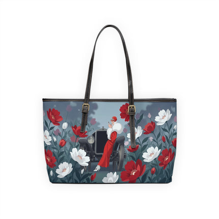 🚗🌺 The Lady Of The Grand Touring Car Shoulder Bag – Art Deco Motoring Elegance
