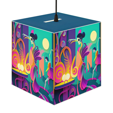 Dance of the Skeleton Ballerinas Light Cube Lamp