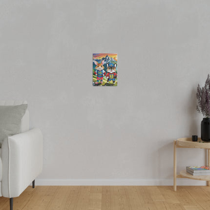 Animal Athletes Matte Canvas, Stretched, 0.75"
