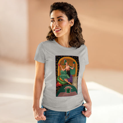 May & Emerald (from the Gem Series) by Sofia Chiostri Women's Midweight Cotton Tee