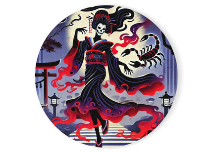 Halloween Sorceress Cork Back Coaster