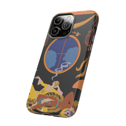 Art Deco Lounge Phone Case – Opulent Smoke & Timeless Glamour