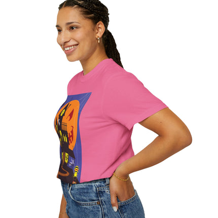 Halloween Night at the Haunted House Unisex Garment-Dyed T-shirt