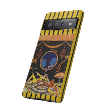 Falbalas et fanfreluches La paresse (Laziness) by George Barbier Phone Cases