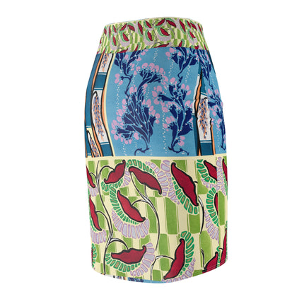 Floral Pattern by Emile-Alain Séguy Women's Pencil Skirt (AOP)