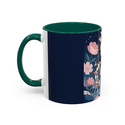 🕛🌸 Midnight Waltz Before Christmas Colorful Mug – Art Deco Holiday Fantasy