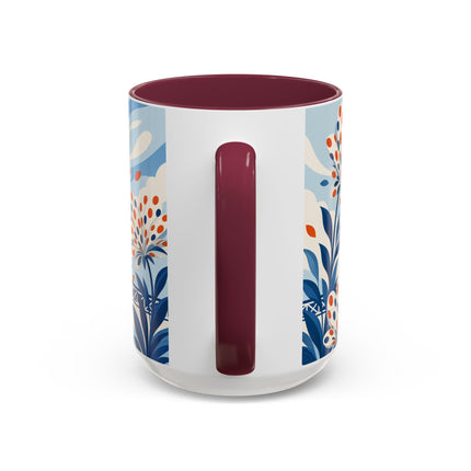 🌼🧡 The Polka Dot Wind Dancer Colorful Mug – Art Deco Fashion Whimsy