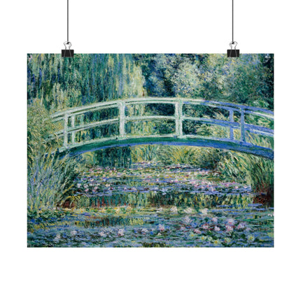 Water Lilies and Japanese Bridge by Claude Monet Matte Horizontal Posters