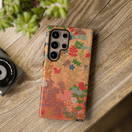 Ornamental Japanese Flower Pattern Phone Cases