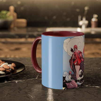 Goddess of the Swirling Sea Colorful Mugs (11oz, 15oz)
