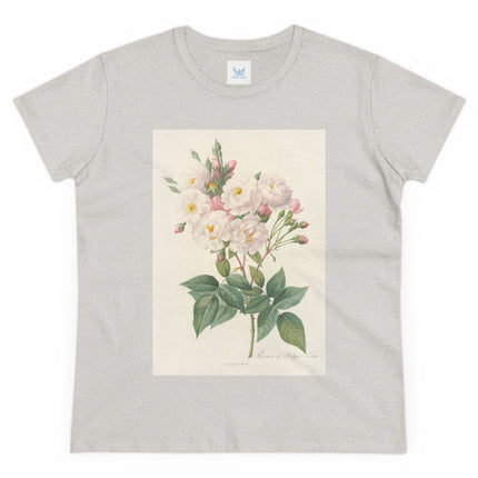Rosa Noisettiana by Pierre Joseph Redouté Women's Midweight Cotton Tee