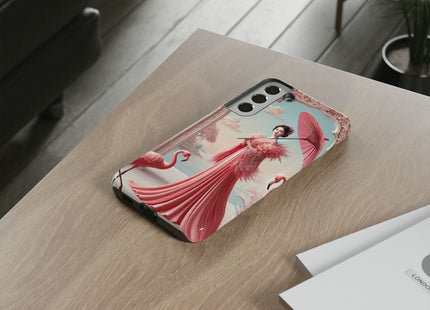 Petals, Porcelain, and Flamingos Phone Cases