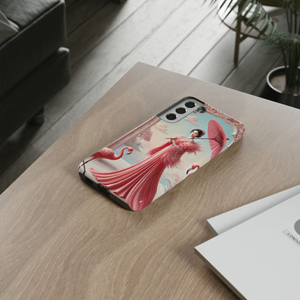 Petals, Porcelain, and Flamingos Phone Cases