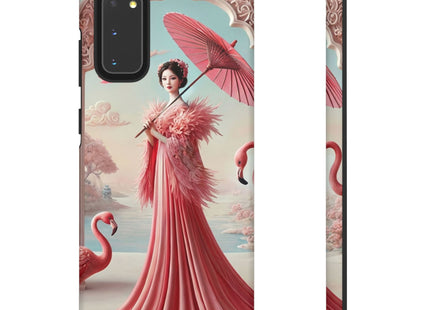 Petals, Porcelain, and Flamingos Phone Cases