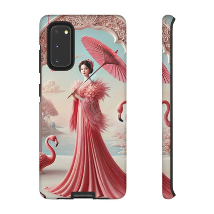 Petals, Porcelain, and Flamingos Phone Cases