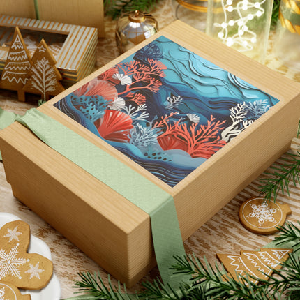 Enchanting Underwater Scene Kiss-Cut Stickers (4 Sizes)