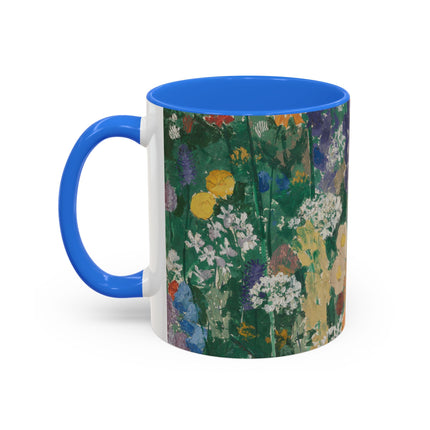 Flowers on the Mountain by August Babberger Colorful Mugs (11oz, 15oz)