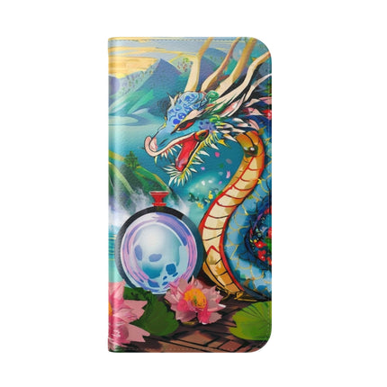 🐉💎 Wisdom's Guardian Flip Case – Dragon's Embrace & Eternal Wisdom