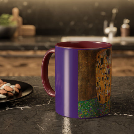 The Kiss by Gustav Klimt Colorful Mugs (11oz, 15oz)