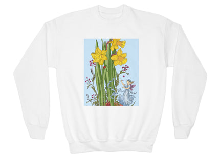 Daffodil Fairy Youth Crewneck Sweatshirt