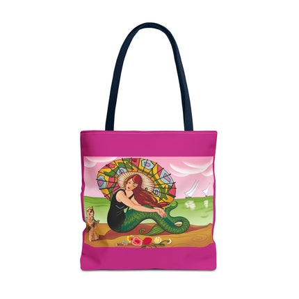 Mermaid Tote Bag with Art Deco Design