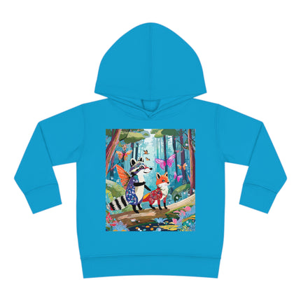 Whimsical Woodland Toddler Pullover Fleece Hoodie