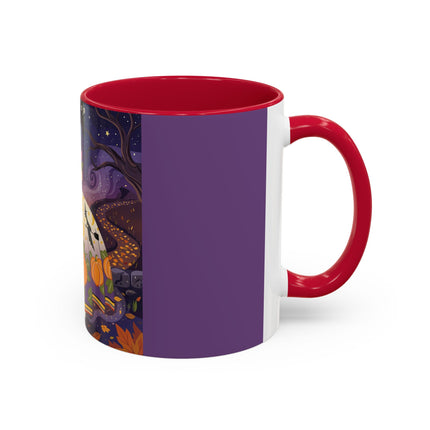 🎃🌙 The Pumpkin Moon Dress Colorful Mug – Whimsical Halloween Fashion