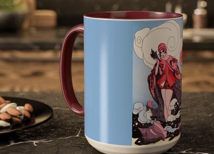 Goddess of the Swirling Sea Colorful Mugs (11oz, 15oz)