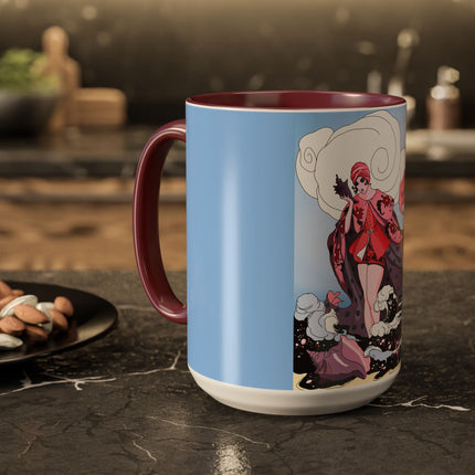 Goddess of the Swirling Sea Colorful Mugs (11oz, 15oz)