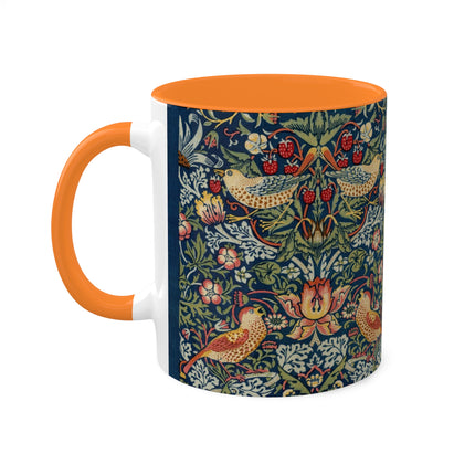 Strawberry Thief by William Morris Colorful Mugs, 11oz