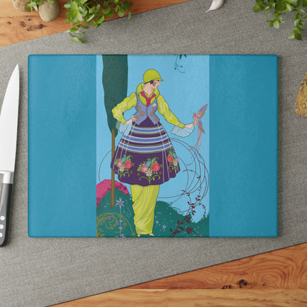 Exquisite Elegance by Umberto Brunelleschi Glass Cutting Board