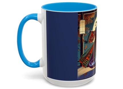 Court Magician with Ghost Butterflies Colorful Mugs (11oz, 15oz)