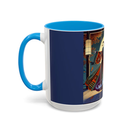 Court Magician with Ghost Butterflies Colorful Mugs (11oz, 15oz)