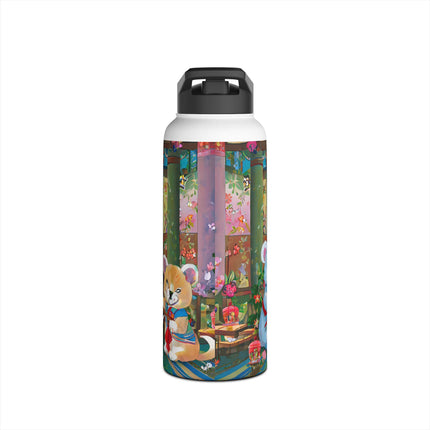 Melodies of the Snow Lion Cub Stainless Steel Water Bottle
