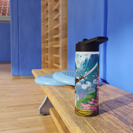 Cyber Samurai Rat Stainless Steel Water Bottle