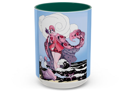Goddess of the Swirling Sea Colorful Mugs (11oz, 15oz)