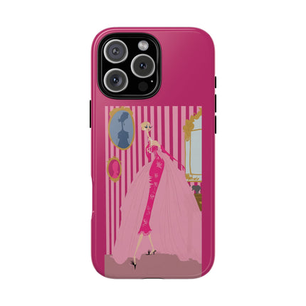 Lady in Pink Phone Case – Graceful Sophistication