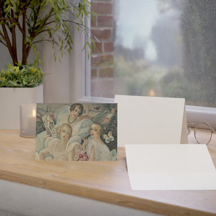 Les Femmes Fatales by Gerda Wegener Greeting Cards (1, 10, 30, and 50pcs)