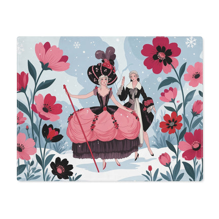 🌹❄️ The Ladies Of The Winter Rose Court Placemat – Art Deco Holiday Elegance